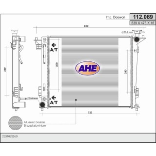 112089  RAD HYUNDAI ix35/KIA Sportage IV 1.6/2.0 +/-ACM/AT