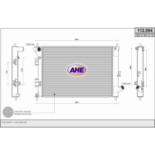 112094  RAD HYUNDAI Elantra/i30/KIA Ceed/Forte1.4/1.6/GDi