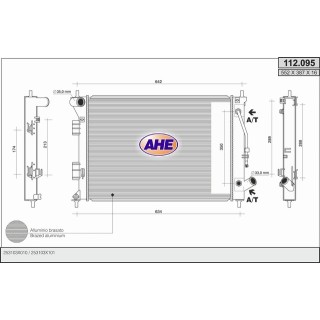 112095  RAD HYUNDAI Elantra/i30/KIA Ceed/Forte1.4/1.6/GDi