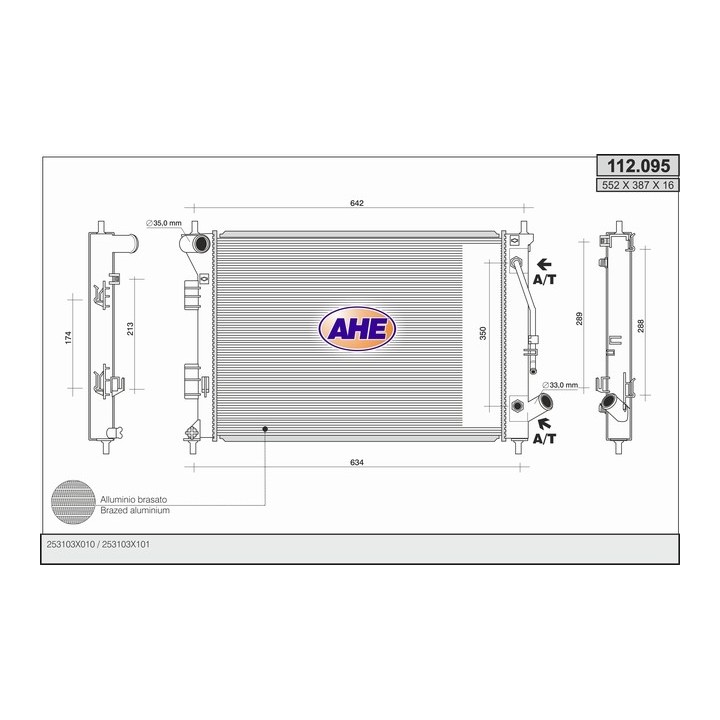 112095  RAD HYUNDAI Elantra/i30/KIA Ceed/Forte1.4/1.6/GDi