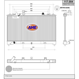 117084  RAD MAZDA 6 2.0CiTDPF/2.2CiTD +/-AC  07-