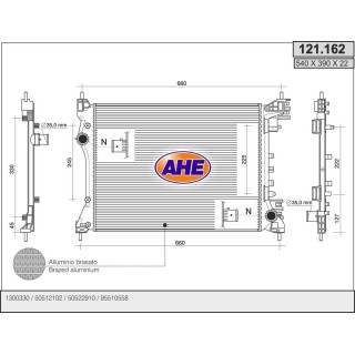 121162  RAD OPEL Combo 12-