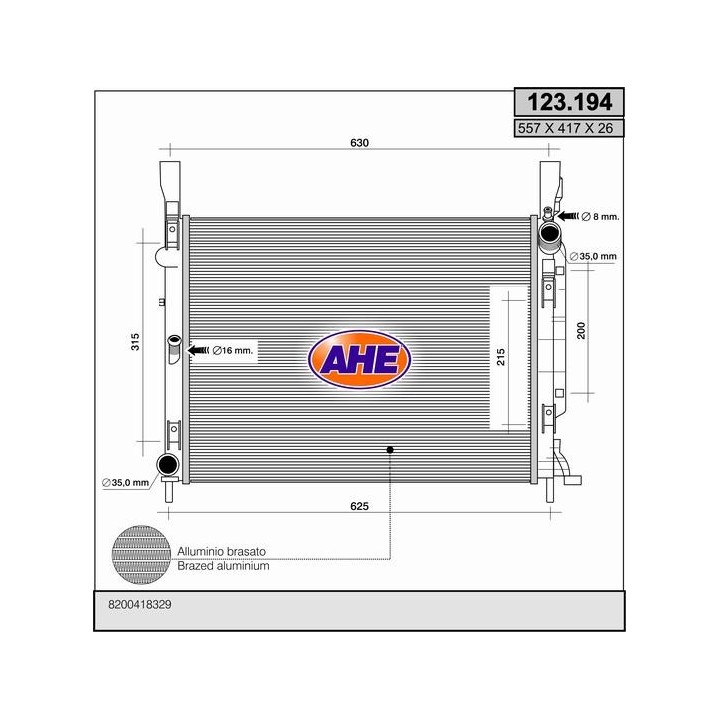 123194  RAD RENAULT Kangoo II 1.5 dCi M +AC