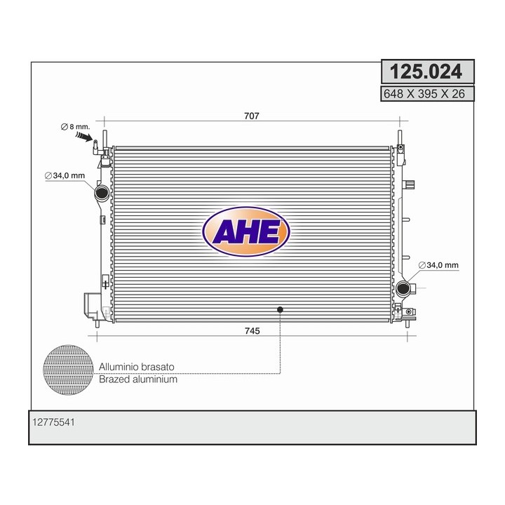 125024  RAD SAAB 9-3/Sport 1.9TTiD   08-