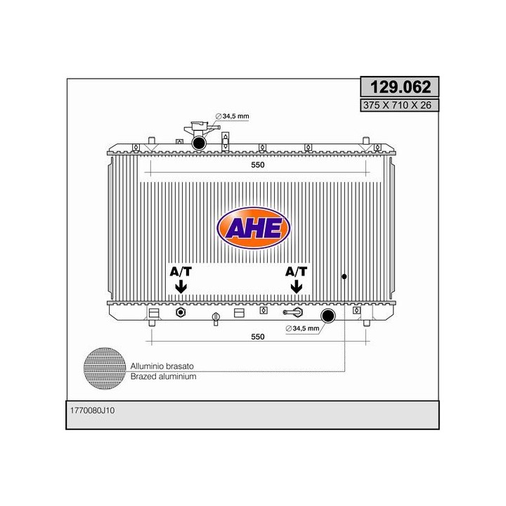 129062  RAD SUZUKI SX4 2.0VVti  A/T +/-AC  06.06-