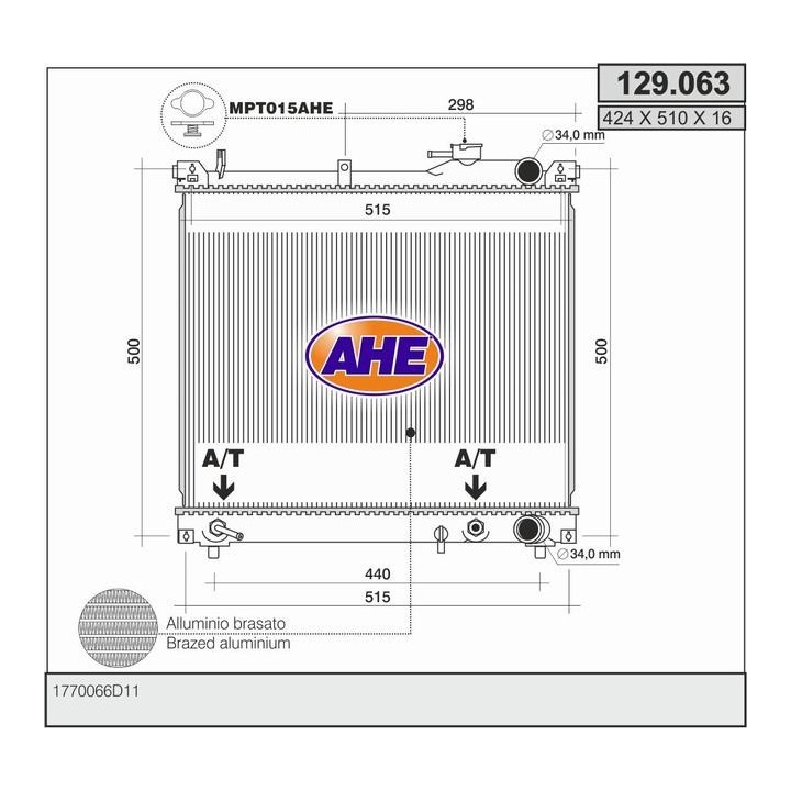 129063  RAD SUZUKI Grand Vitara (FT, GT) 1.6 i 16V H/A AC