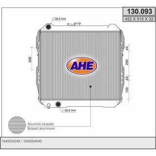 130093  RAD TOYOTA Hilux (N_) 2.4 Diesel MT  84-88