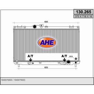 130265  Rad. LEXUS IS200 2.0 +/-AC M/AT 99-
