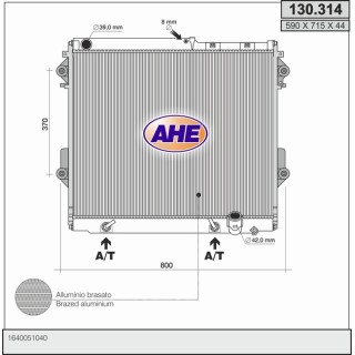 130314  RAD  TOYOTA Landcruiser 4.5 D4d  +/-AC M/AT  07-
