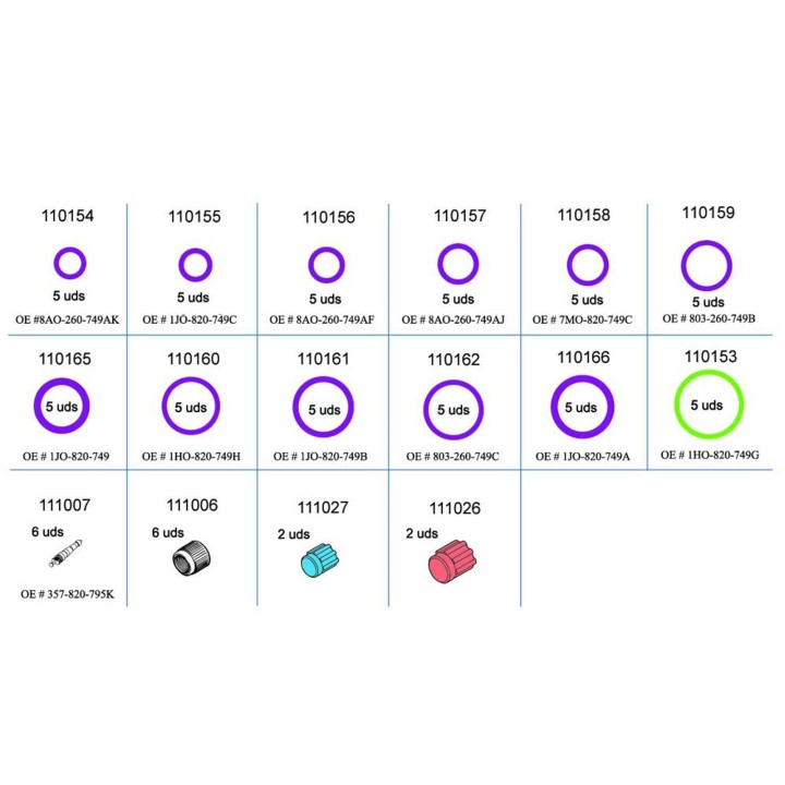 20110700  KIT JUNTAS MANTENIMIENTO SEAT