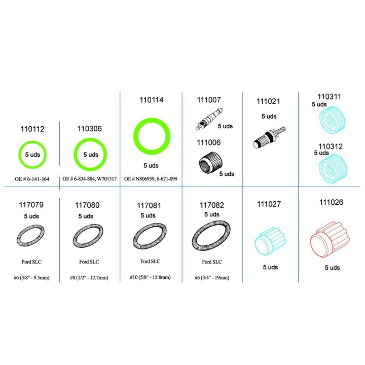 20110400  KIT JUNTAS MANTENIMIENTO FORD (KIT 2)