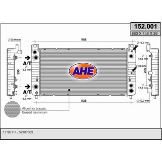 152001  RAD HUMMER H2 6.0 +/-AC M/AT 02-04