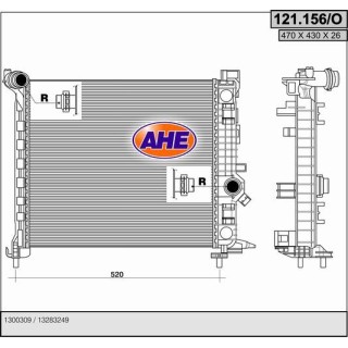 121156/O  RAD OPEL MERIVA B 1.3 CDTi / 1.7 CDTi  10-