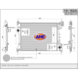 121162/A  RAD OPEL Combo 12-