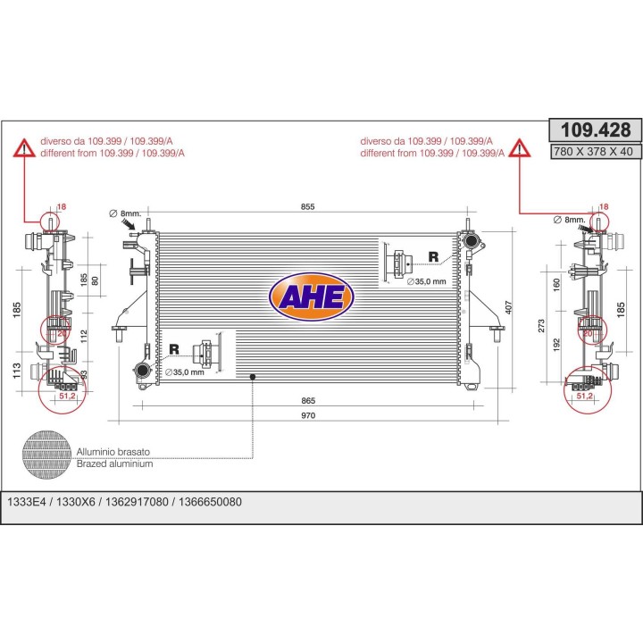 109428  RAD FIAT Ducato (250) 3.0JTD AC  09-