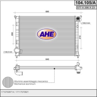 104105/A  RAD MINI Cooper  1.6 i 16v   M   +AC