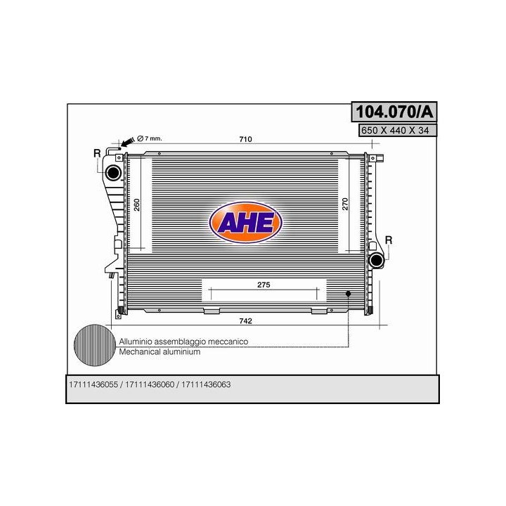 104070/A  BMW 520 - 523 - 528 - 535 - 540 (E39)