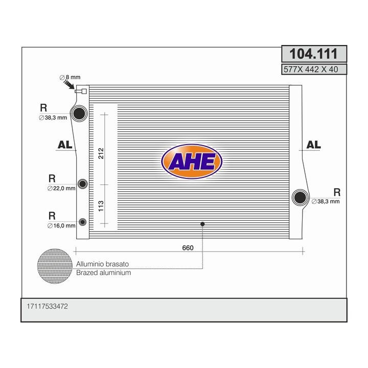 104111  RAD X5 (E70) 3.0 D / X6 (E71, E72) xDrive 3.0 d AT