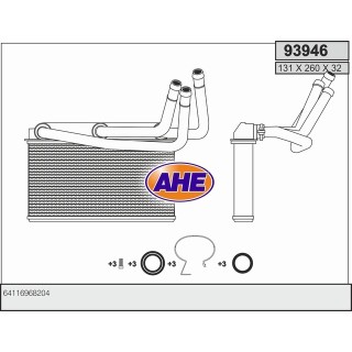 93946  HEATER  BMW X5   07-
