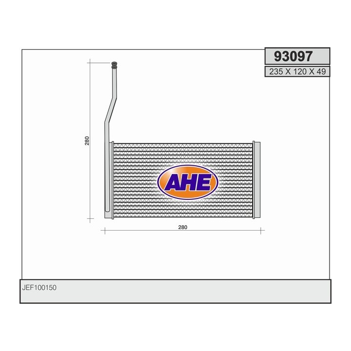 93097  HEATER CORE LAND ROVER FREELANDER 98-00