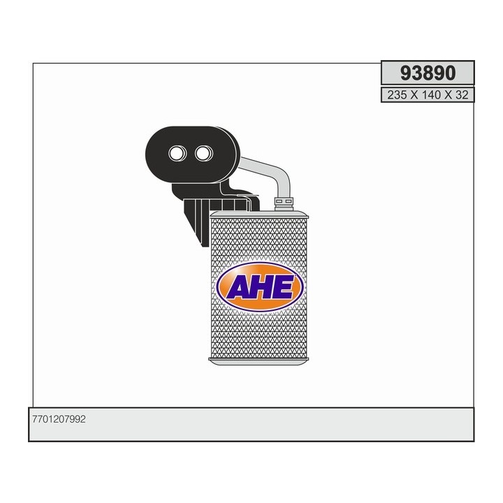 93890  HEATER CORE RENAULT MASTER II/OPEL MOVANO/ NISSAN