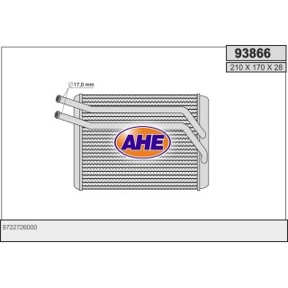 93866  HEATER CORE HYUNDAI SANTA FE