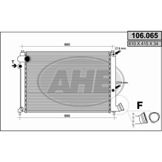 106065  RAD CITROEN Xantia 1.9SD    M