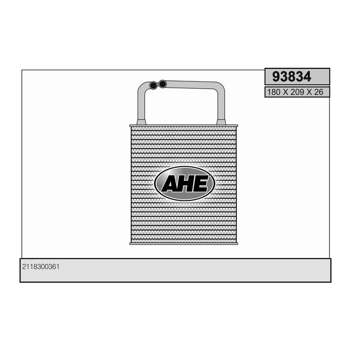 93834  HEATER CORE MERCEDES W211 02-