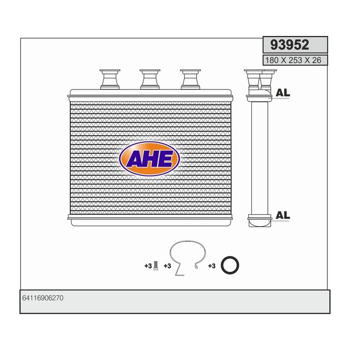 93952  HEATER BMW Serie 7 E65/E66   01-