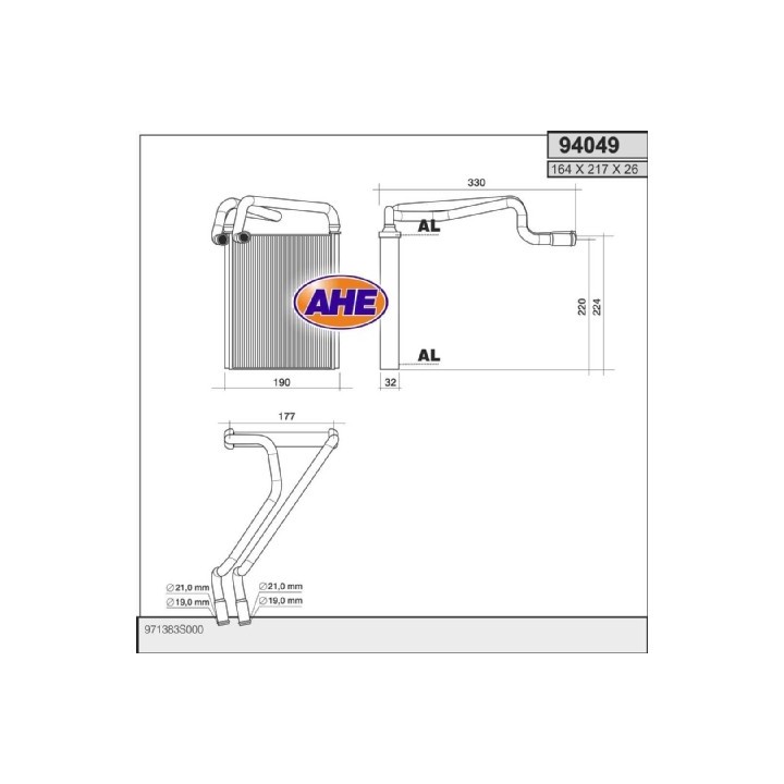 94049  HYUNDAI Azera/Grandeur/Sonata VI / KIA Optima III