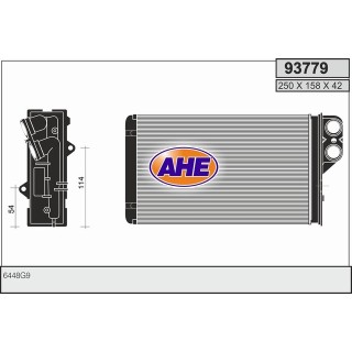 93779  HEATER CORE PSA 406/ 406 COUPE