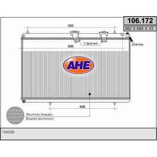 106172  RAD CITROEN C 5 II 2.2 Hdi FAP    M   +/- AC