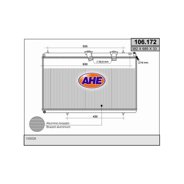 106172  RAD CITROEN C 5 II 2.2 Hdi FAP    M   +/- AC