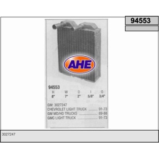 94553  HEATER CORE GM TRUCKS