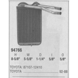 94766  HEATER CORE TOYOTA