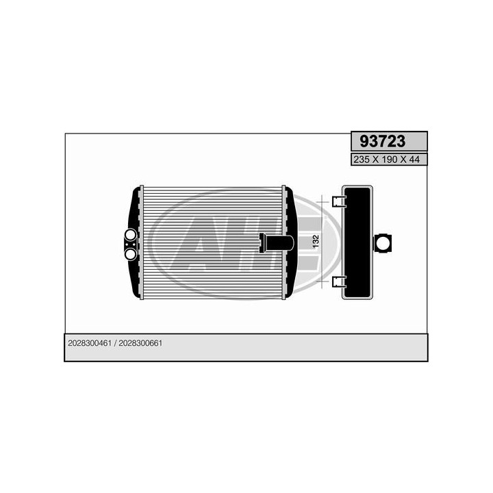 93723  HEATER CORE MB W202/210/R170