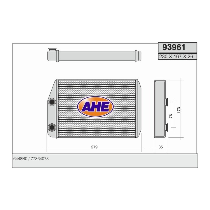 93961  HEATER CITROEN/FIAT Jumper/Relay/Ducato/Boxer 06-