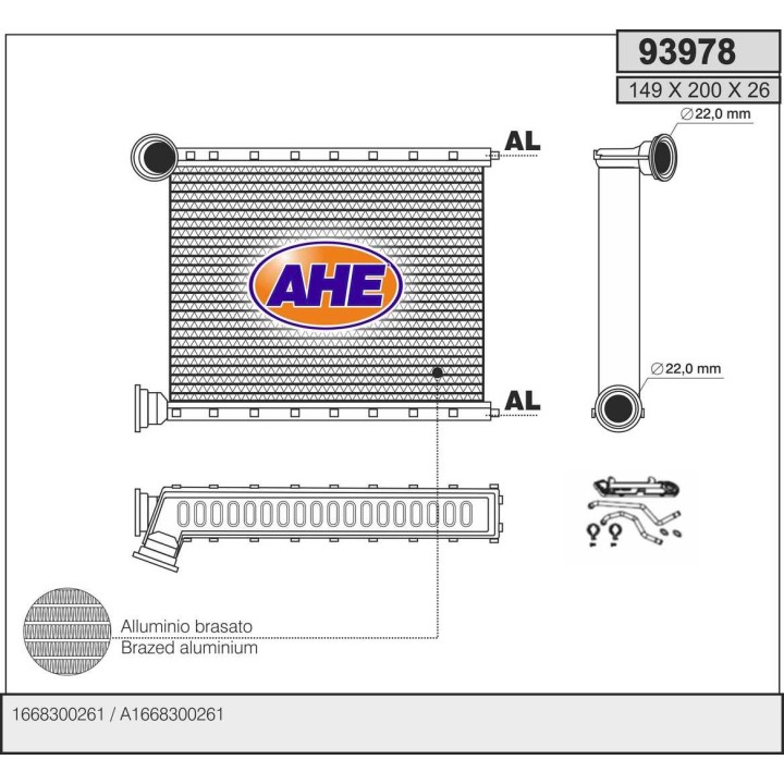 93978  HEATER MERCEDES GL X166