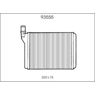 93555  HEATER CORE ALFA ROMEO 33