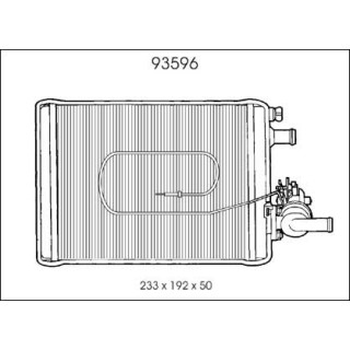 93596  HEATER CORE IVECO DAILY I