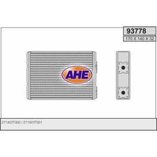 93778  HEATER CORE NISSAN TERRANO II