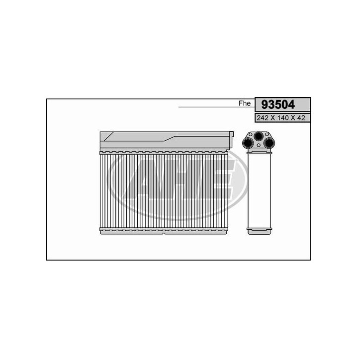 93504  HEATER CORE BMW E36