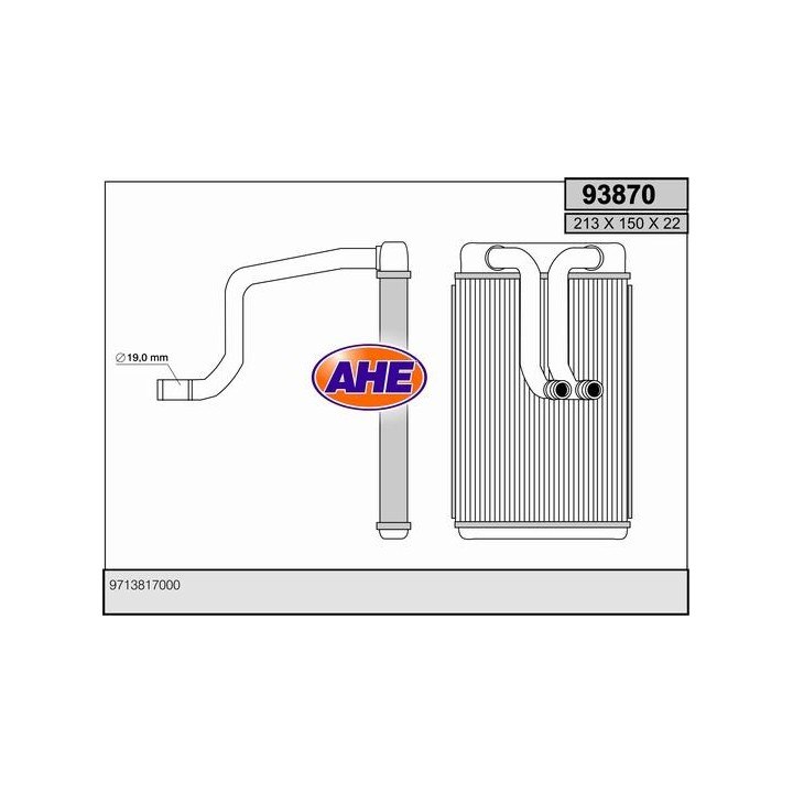 93870  HEATER CORE HYUNDAI MATRIX 01-