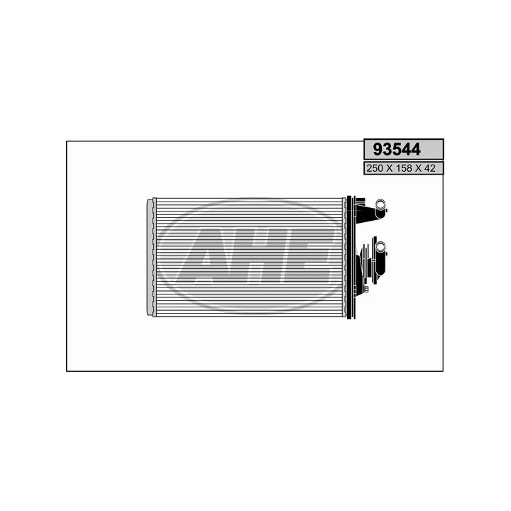 93544  HEATER CORE FIAT 145/146/155/TEMPRA/TIPO...