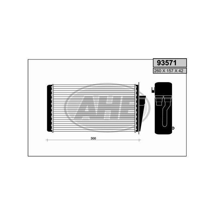 93571  HEATER CORE FIAT 145/146