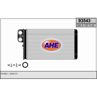 93543  HEATER CORE PSA XM/605
