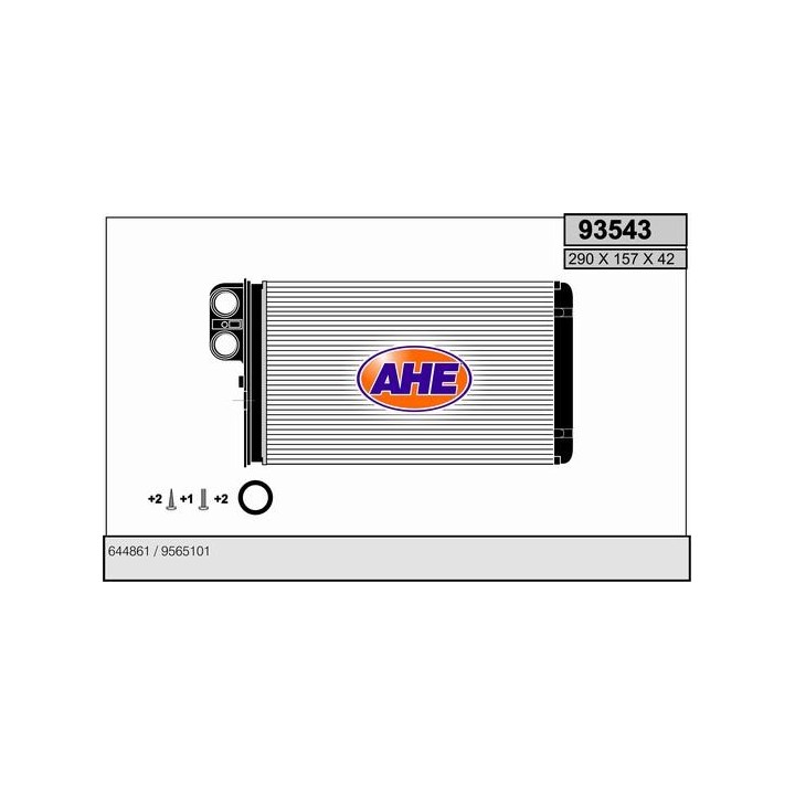 93543  HEATER CORE PSA XM/605
