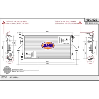 109429  RAD FIAT Ducato IV 3.0JTD 04.09-
