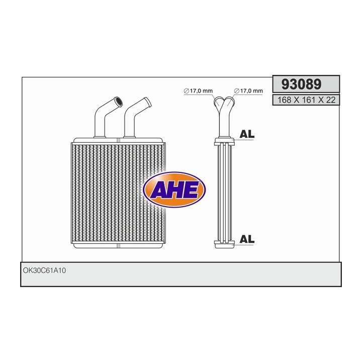 93089  HEATER CORE KIA RIO