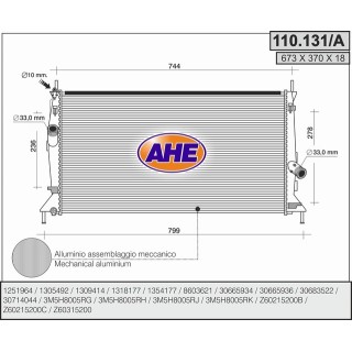 110131/A  FORD Focus II 1.4 16V - 1.6 16V - 1.8 FlexyFue